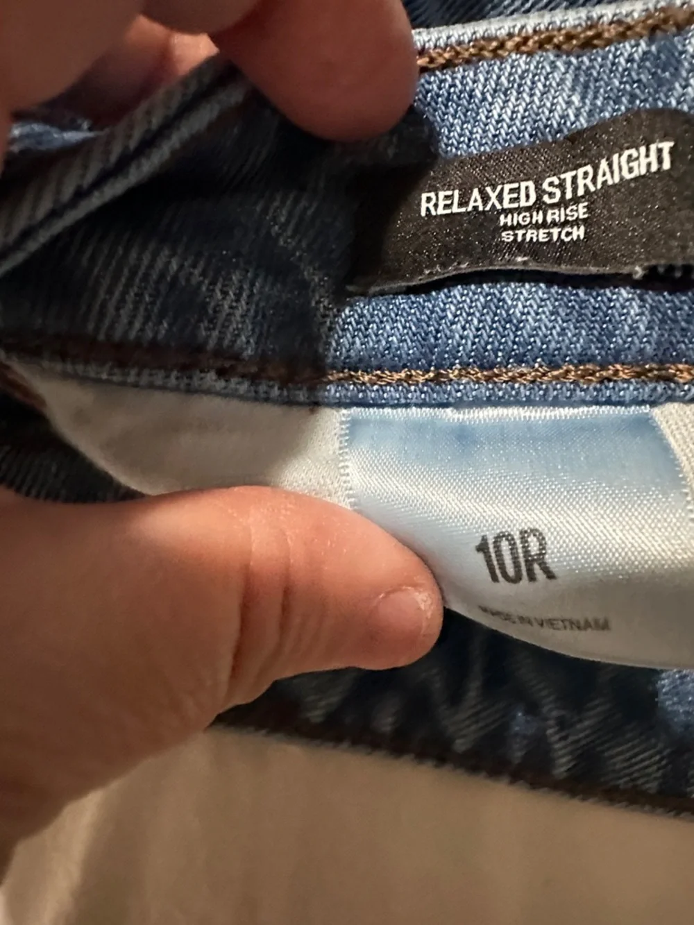 Express High Rise Wide Leg Jeans - Blue - Picture 7 of 10
